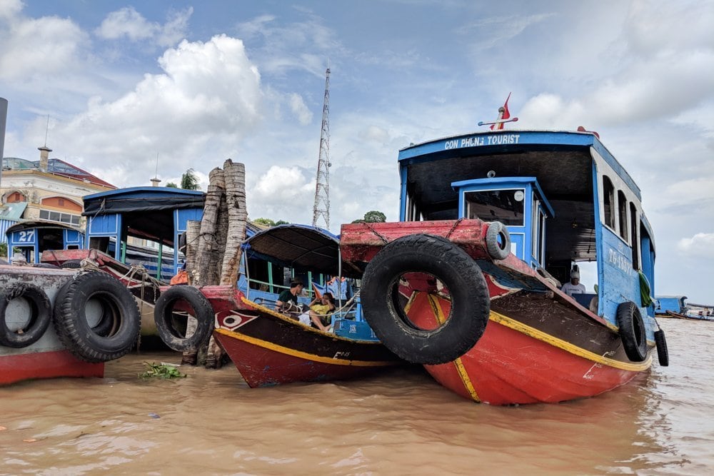 Boats in the Mekong Delta, Vietnam