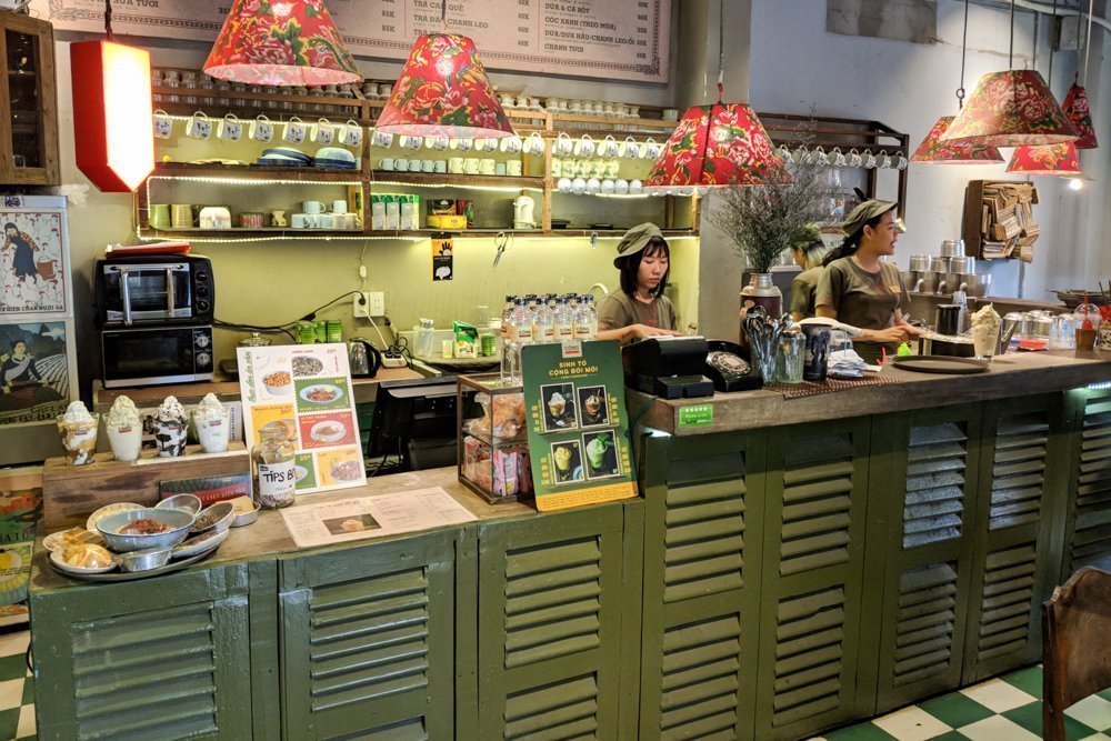 Cong Caphe Coffee Shop, Ho Chi Minh City, Vietnam