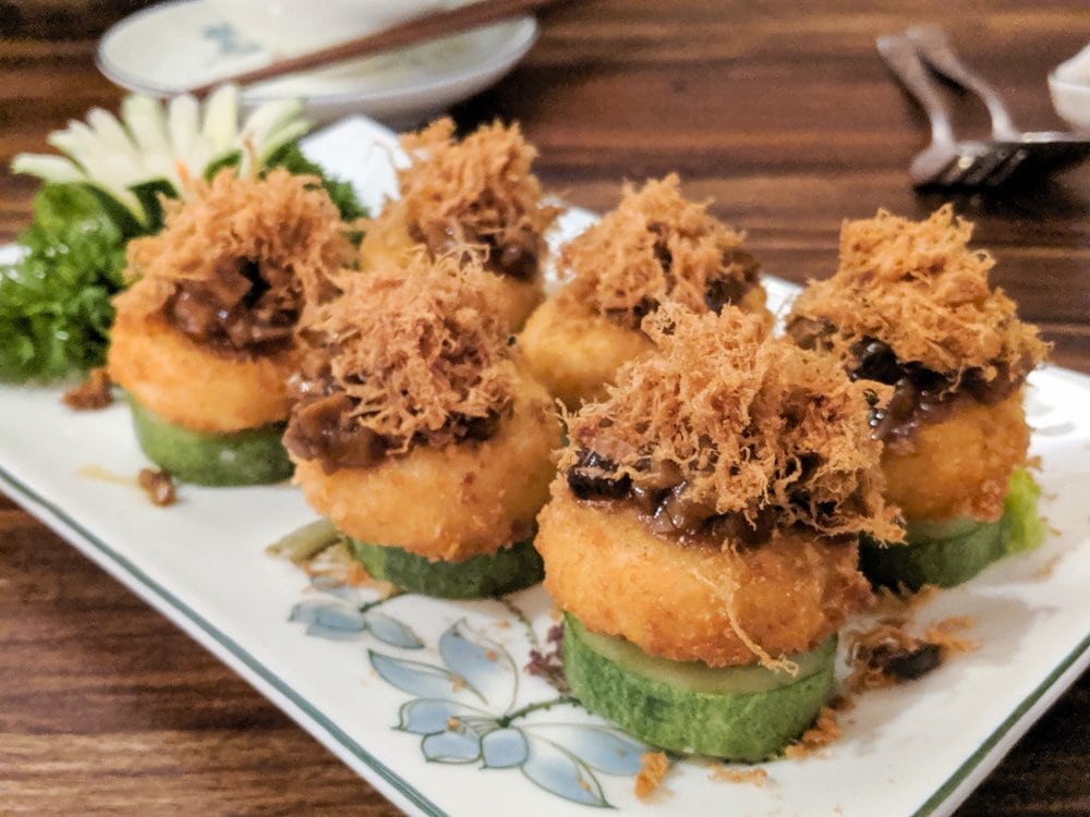 Shamballa Vegetarian Restaurant Review, Ho CHi Minh City, Vietnam: Three Layered Tofu